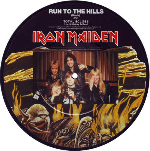 Iron Maiden ／ run to the hills LP レコード Iron Maiden : Run To The Hills/Phantom Of The Opera/Losfer Words